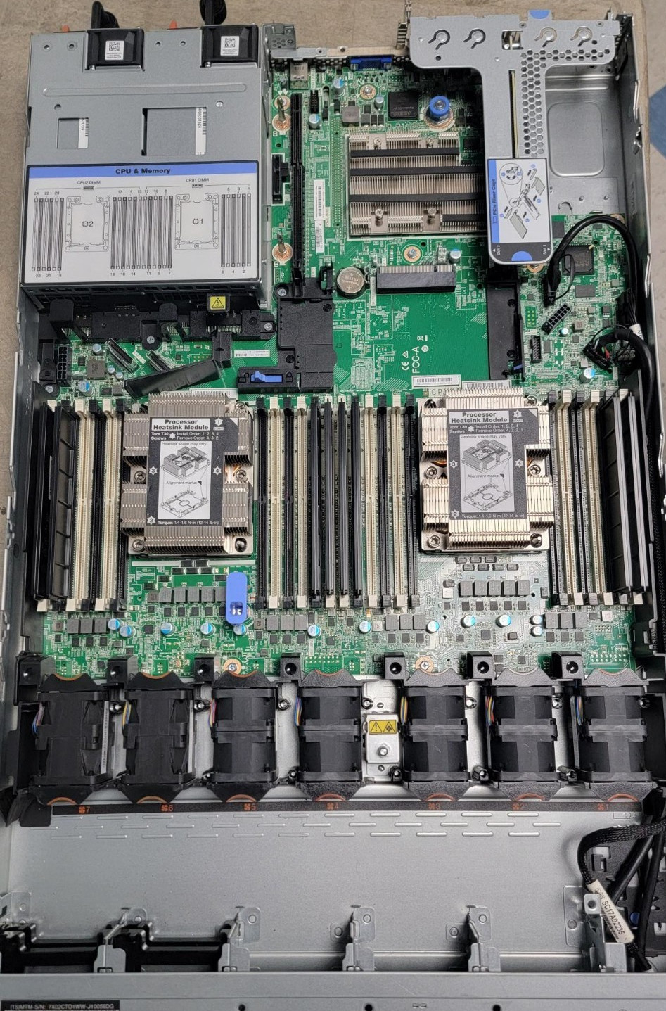 LENOVO SR630 7X02-CT0, 2 X 2.4GHZ 5115, 32GB RAM ,2 X 750 POWER, 2 X 600GB HDD