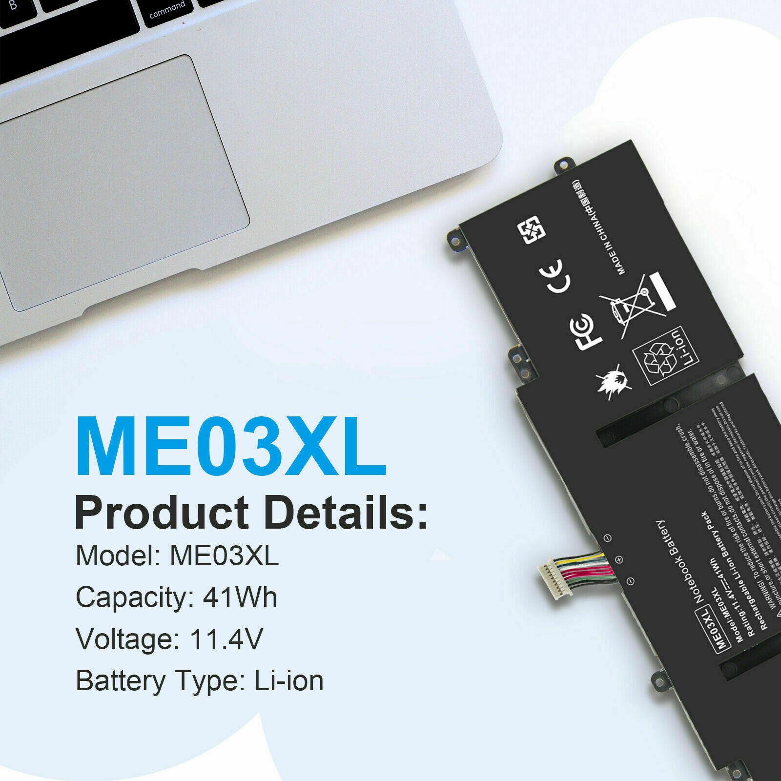 Battery For HP Stream 13-C 13-C002DX 13-C055SA TPN-Q154 TPN-Q155 TPN-Q156