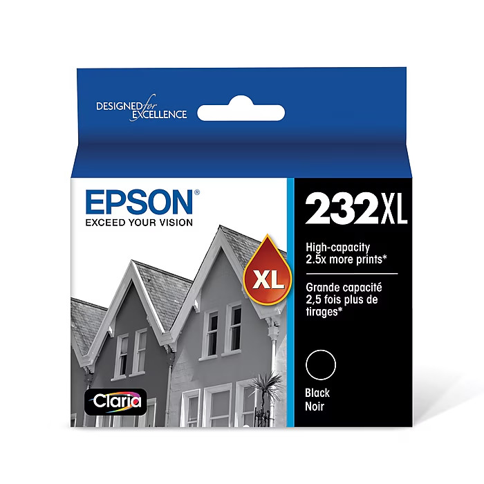 Genuine Epson 232XL / 232 Black Ink Cartridges XP-4200 XP-4205 WF-2930 WF-2950