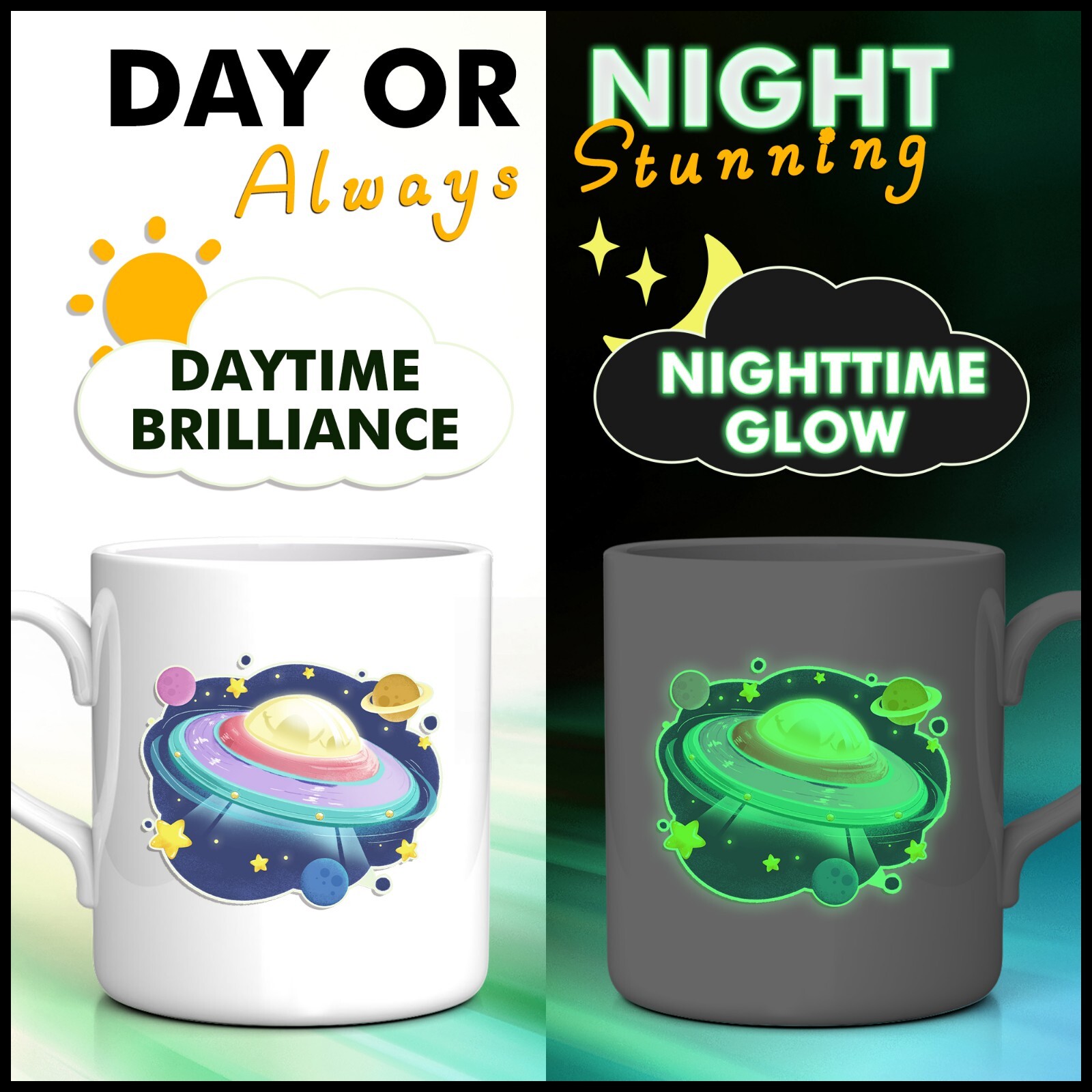 A-SUB Glow In The Dark Vinyl Sticker Paper for Inkjet Printers Waterproof 8.5×11
