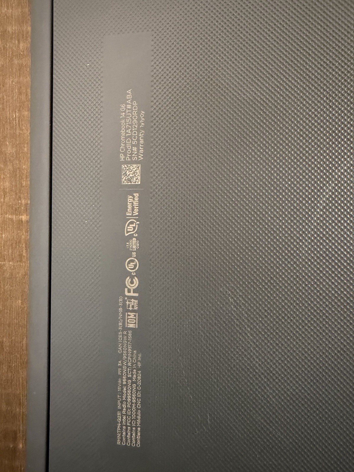 HP Chromebook 14″ G6 Celeron N4020 @1.10GHz 4GB RAM 16GB eMMC