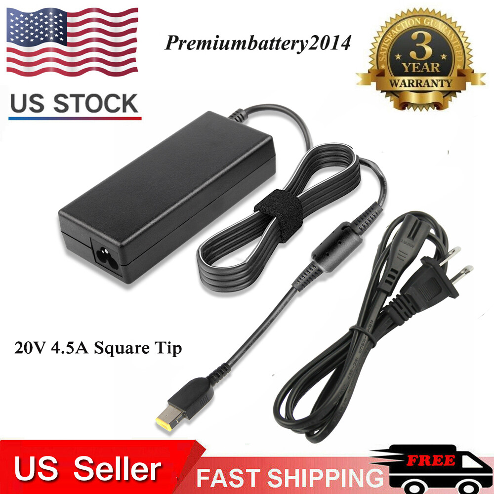 90W Laptop AC Adapter Power Supply for Lenovo Thinkpad X1 Carbon T440 E431 Edge