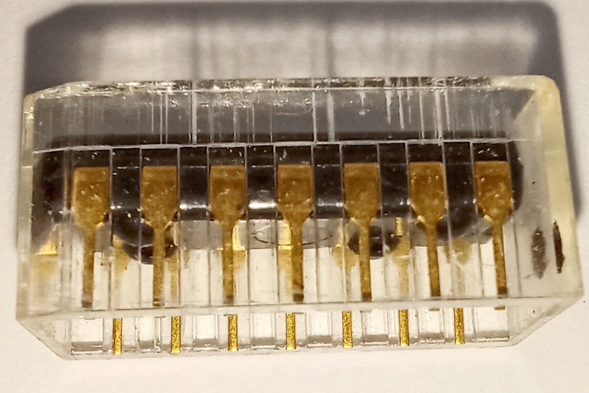 MOTOROLA 1820-0324 IC chip microchip DIP-14 vintage from 1969!! Gold plated