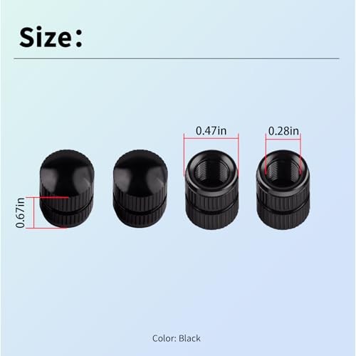 XTPTFABS 4Pcs Valve Stem Caps Fits for Cars Trucks Motorcycles SUVs and Bikes,