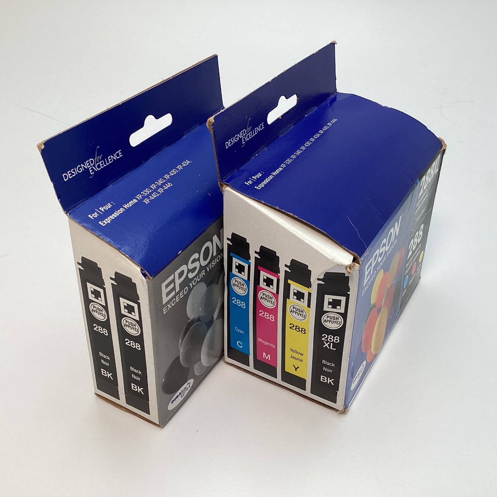 Lot of 6 Genuine Epson 288 & 288XL Ink Cartridges – Black & Color Combo Pack