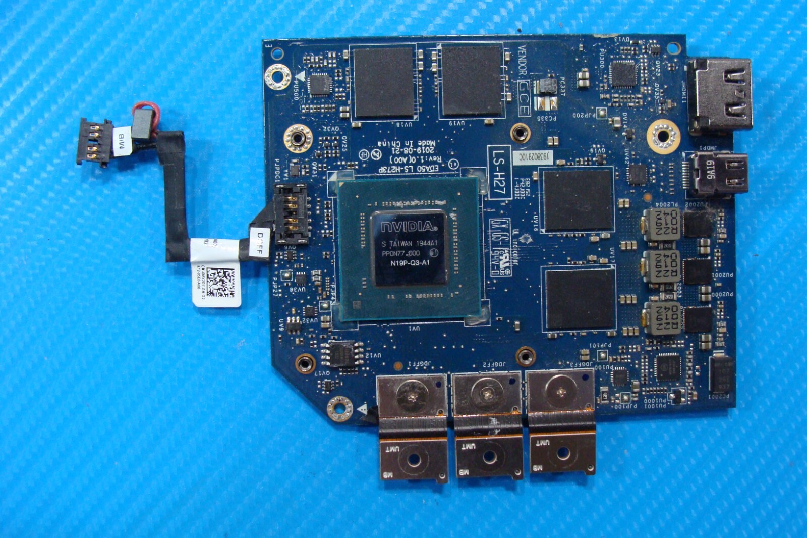 Dell Precision 15.6” 7540 Nvidia Quadro T2000 4GB Video Card LS-H273P HV0DX