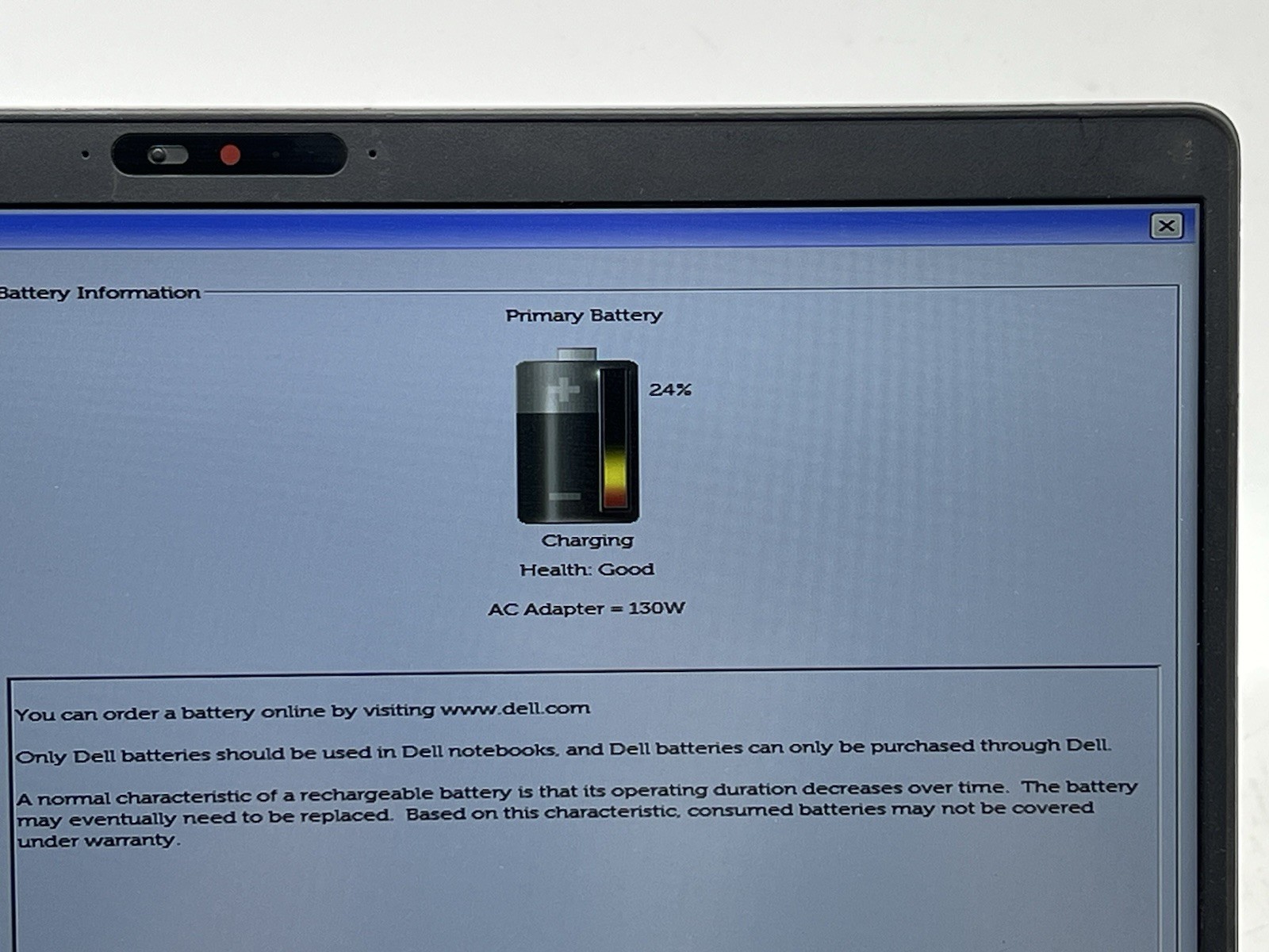 Dell Latitude 5500, i5-8265U, @1.60GHz, 24GB RAM, 256GB SSD, No OS , w/Charger
