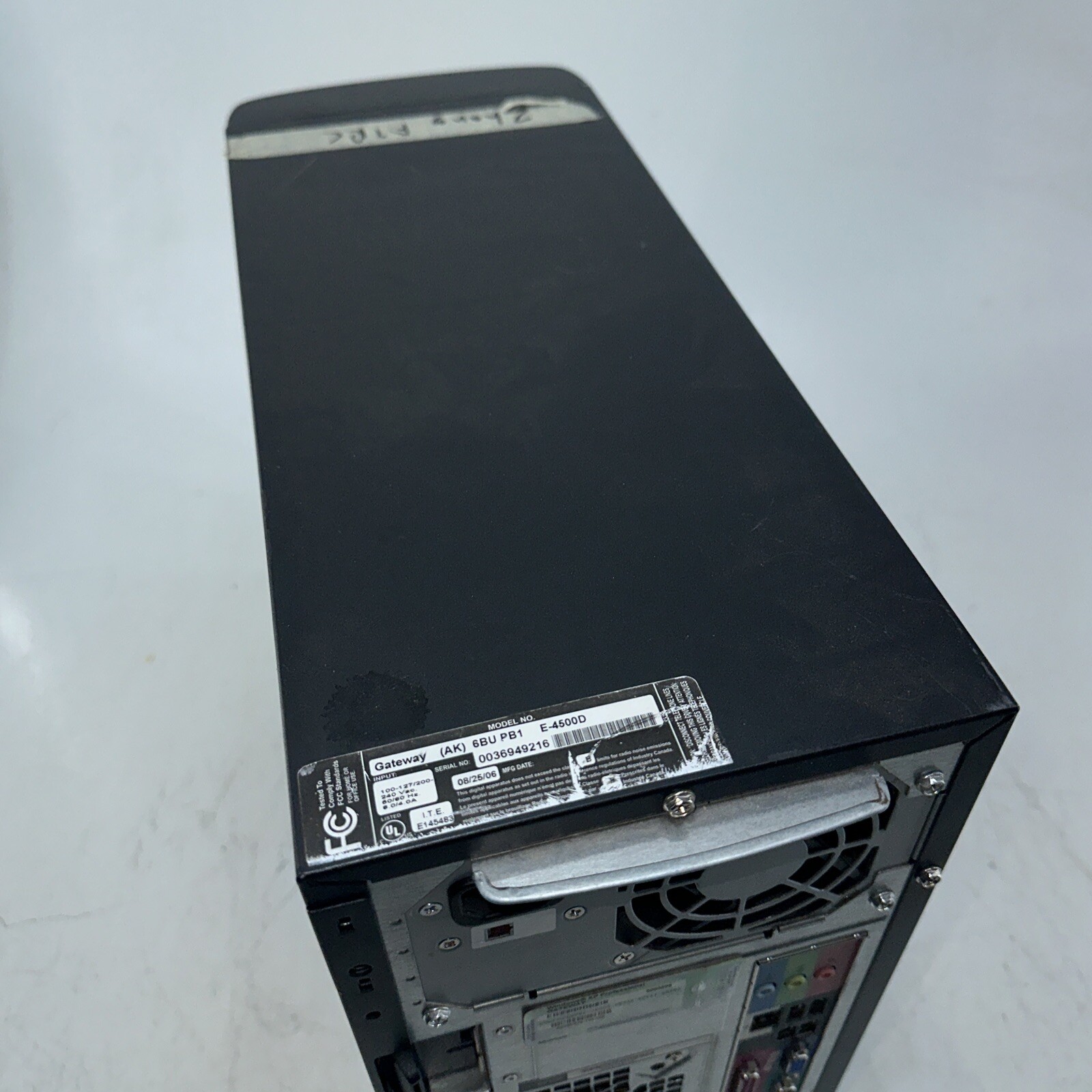 Gateway E-4500D Computer Intel Pentium 4 4GB RAM No HDD Does Not Power On