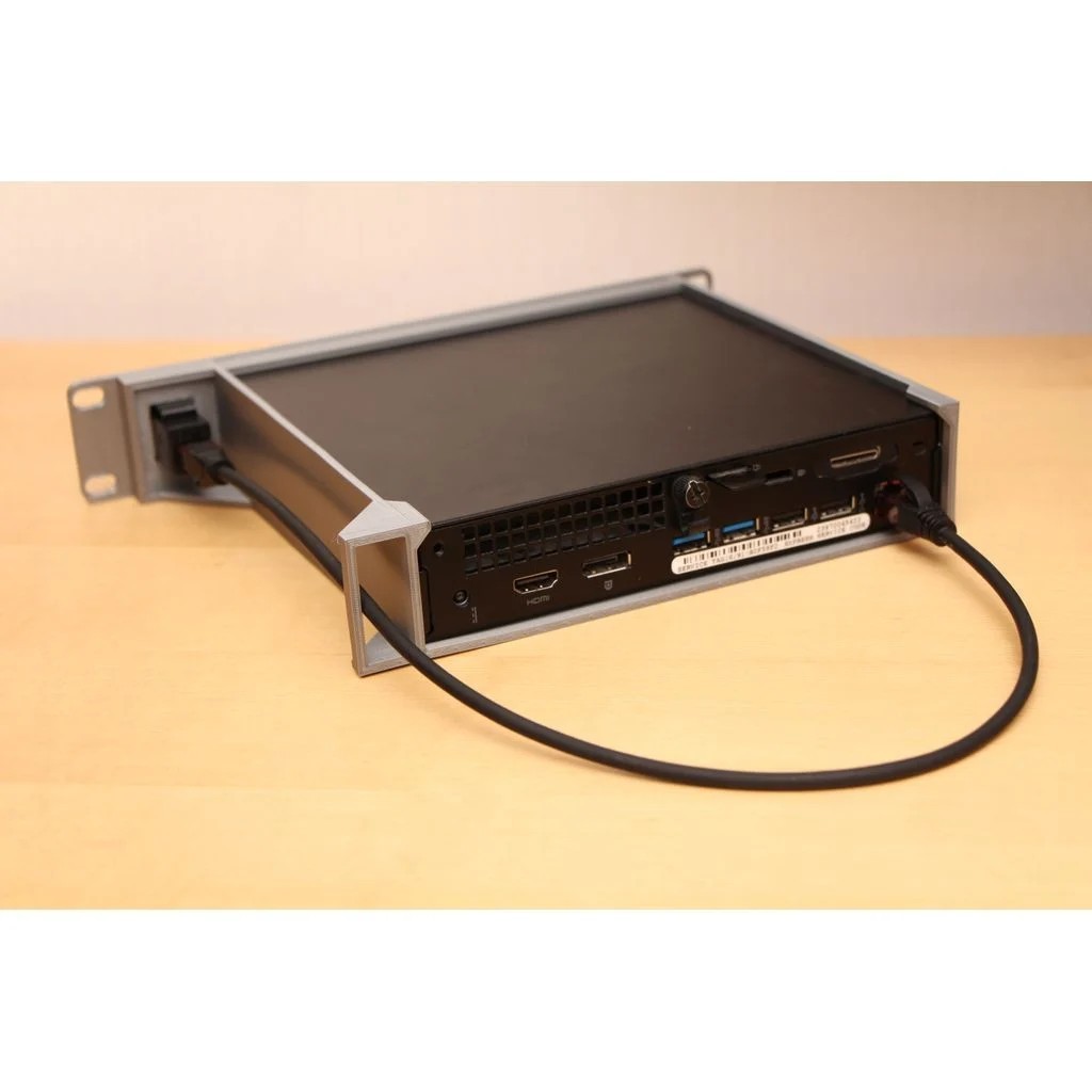 10″ Inch Rack Mount for Dell OptiPlex Series (3000, 5000, 7000 ect) w/ Keystone