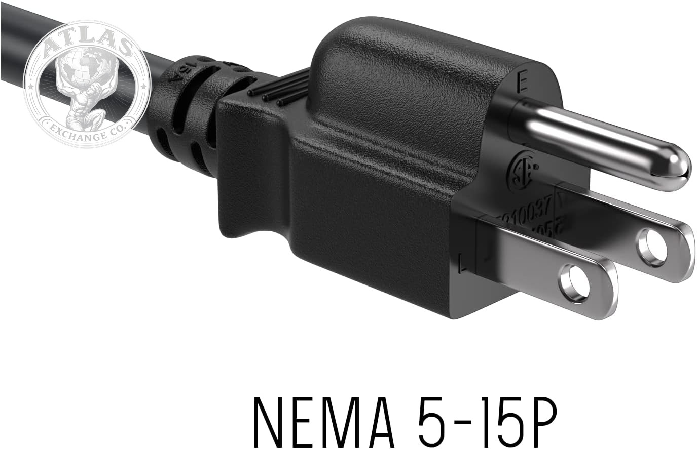 Cable Leader 3Ft 14AWG Computer Power Cord, NEMA 5-15P to IEC C13 AC Power Cable