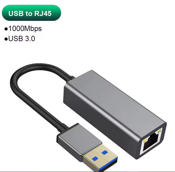 USB Type C Ethernet Adapter 1000Mbps USB 3.0 RJ45 Network Card For MacBook PC