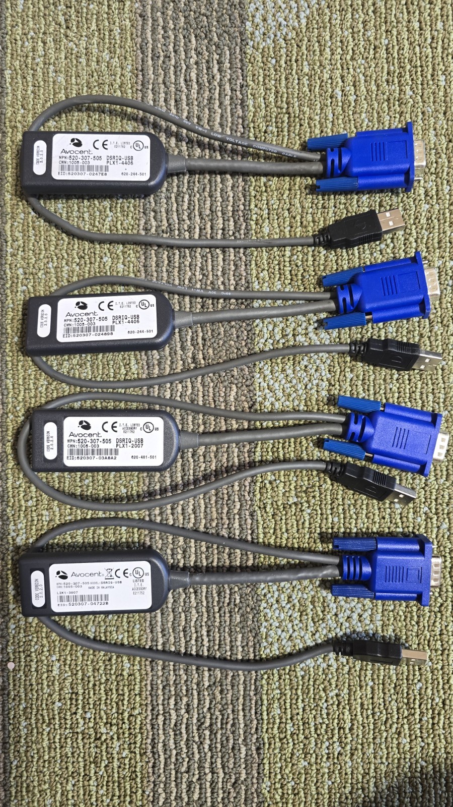 Avocent/Vertiv DSRIQ-USB KVM Cable or Server Interface Module