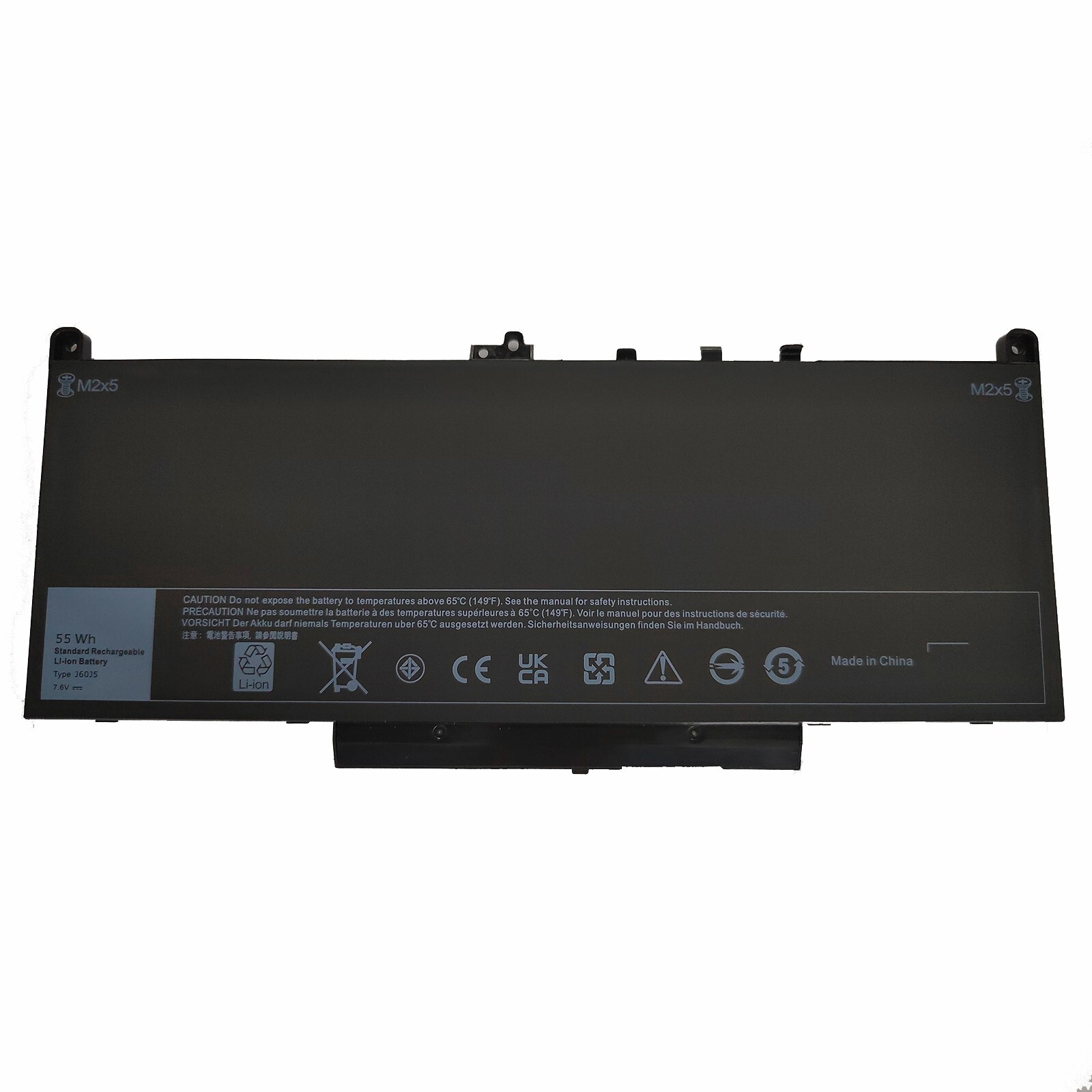 55Wh Laptop Battery For Dell Latitude E7270 E7470 Series 7CJRC MC34Y 7.6V J60J5