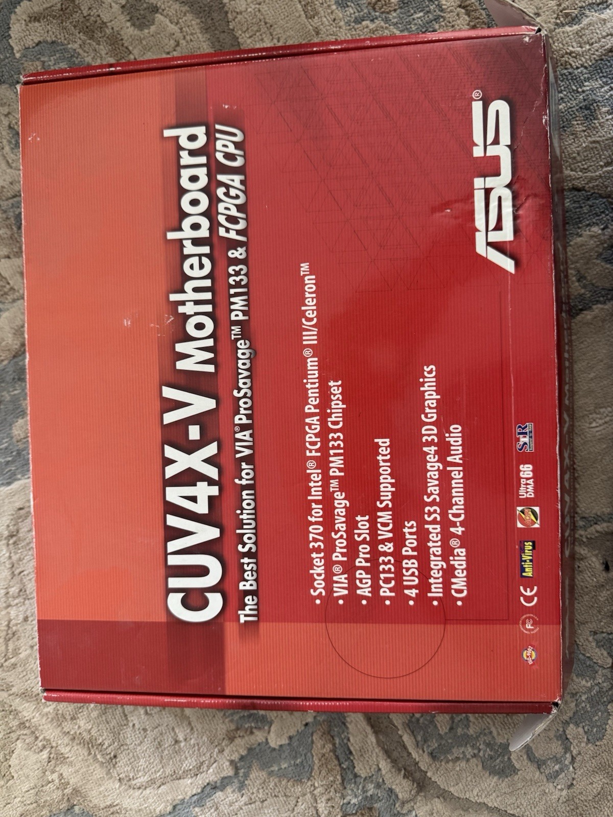 ASUS CUV4X-E Motherboard Socket 370 ISA, PCI, AGP, CPU 256MB RAM