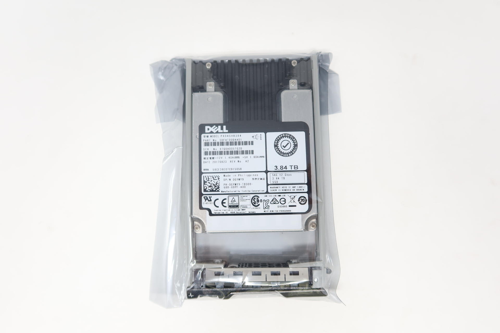 GYMY9 Dell 3.84TB SAS 12Gbps Mix Use 512e 2.5” SSD 0GYMY9 PX04SVB384