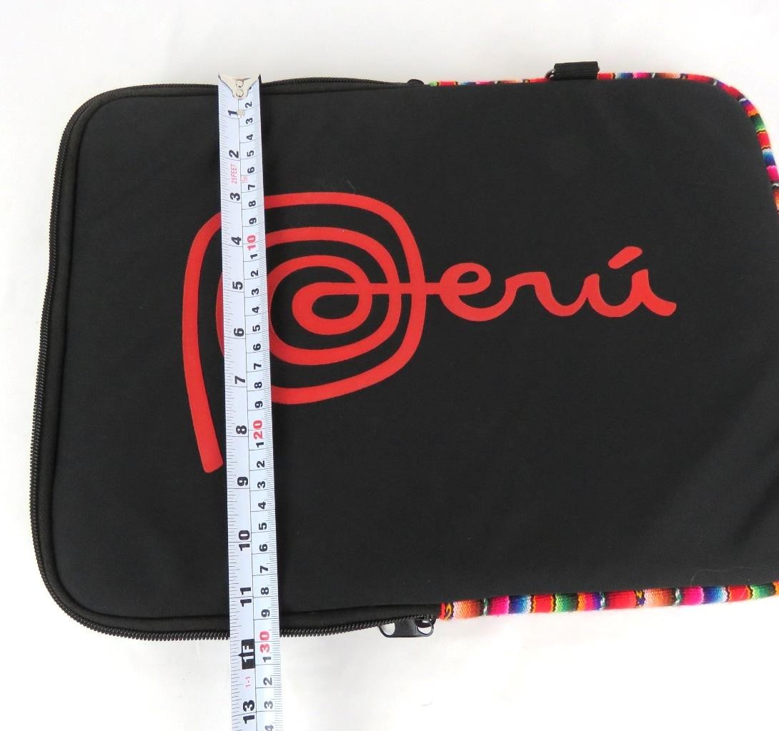 Padded Laptop Zippered Compartment 16 x 11.5 x 1 in. Peru logo Design Both Sides