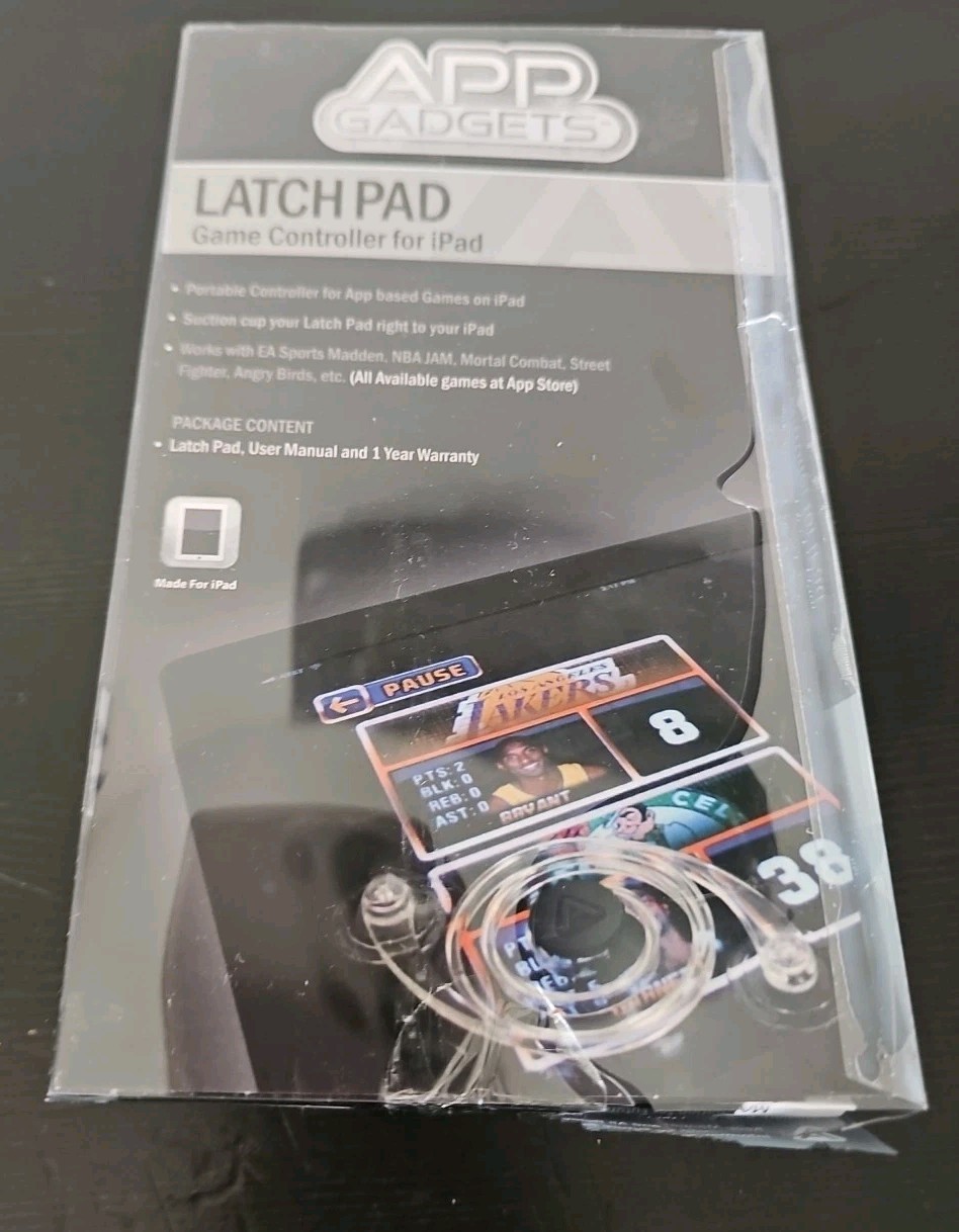 APP Gadgets Joystick Game Controller for iPad Tablets w/Suction Cups Latch Pad