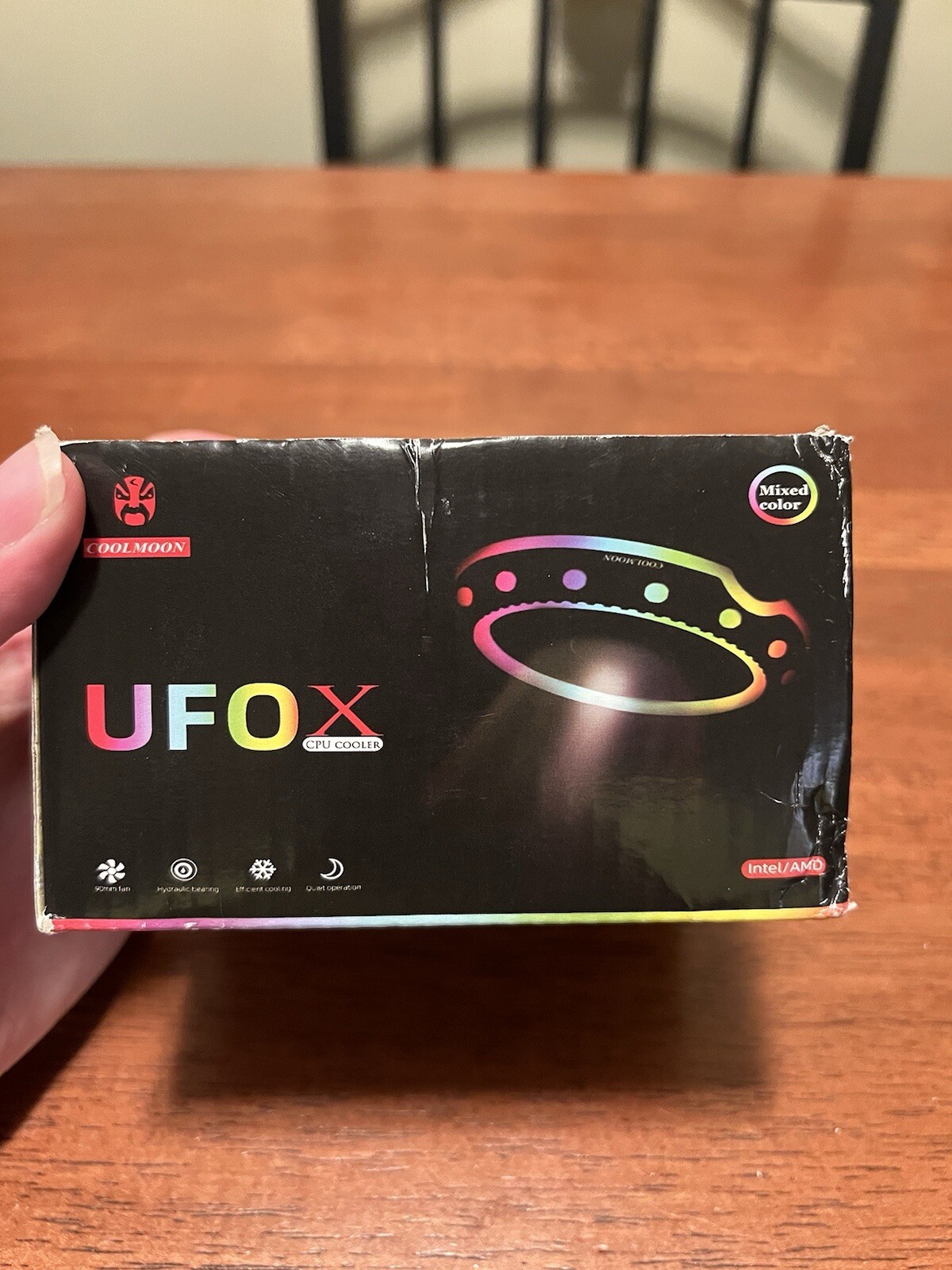 UFO Style Coolmoon LED RGB CPU Cooler Fan