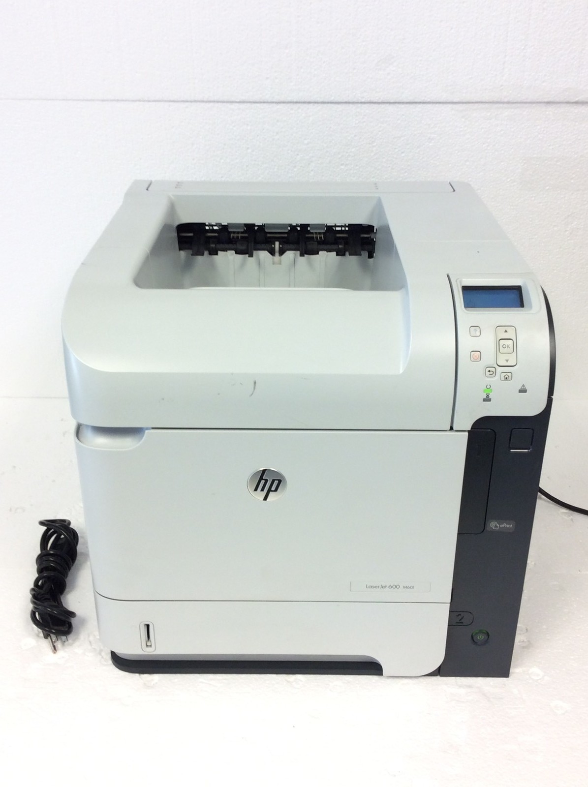 HP LaserJet 600 M601 Monochrome Laser Printer 512MB w/ 64K Pages Printed, Toner