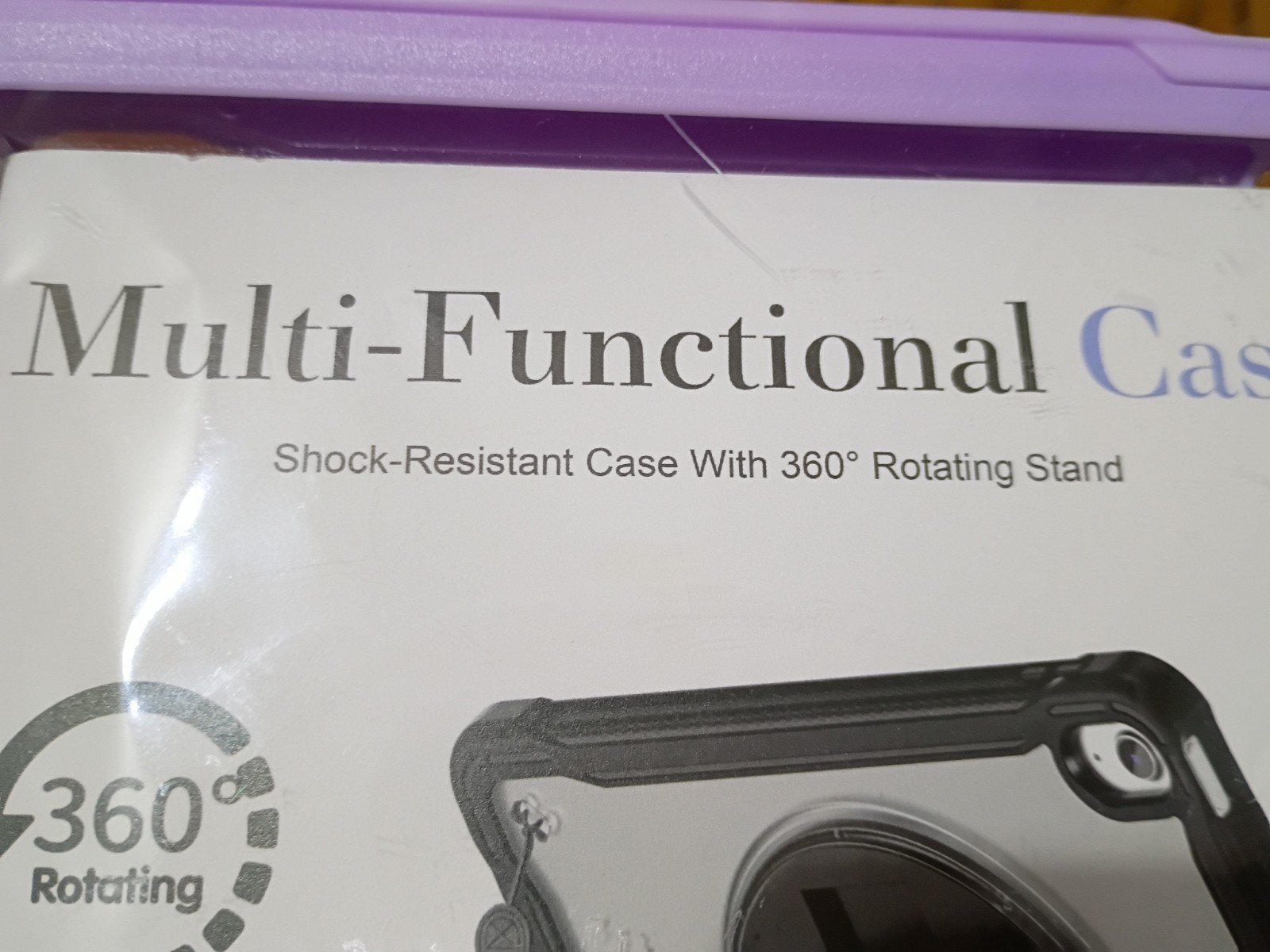 ProCase Shock-Resistant 360° Rotating Stand Case for iPad 10th Gen 10.9″ Purple