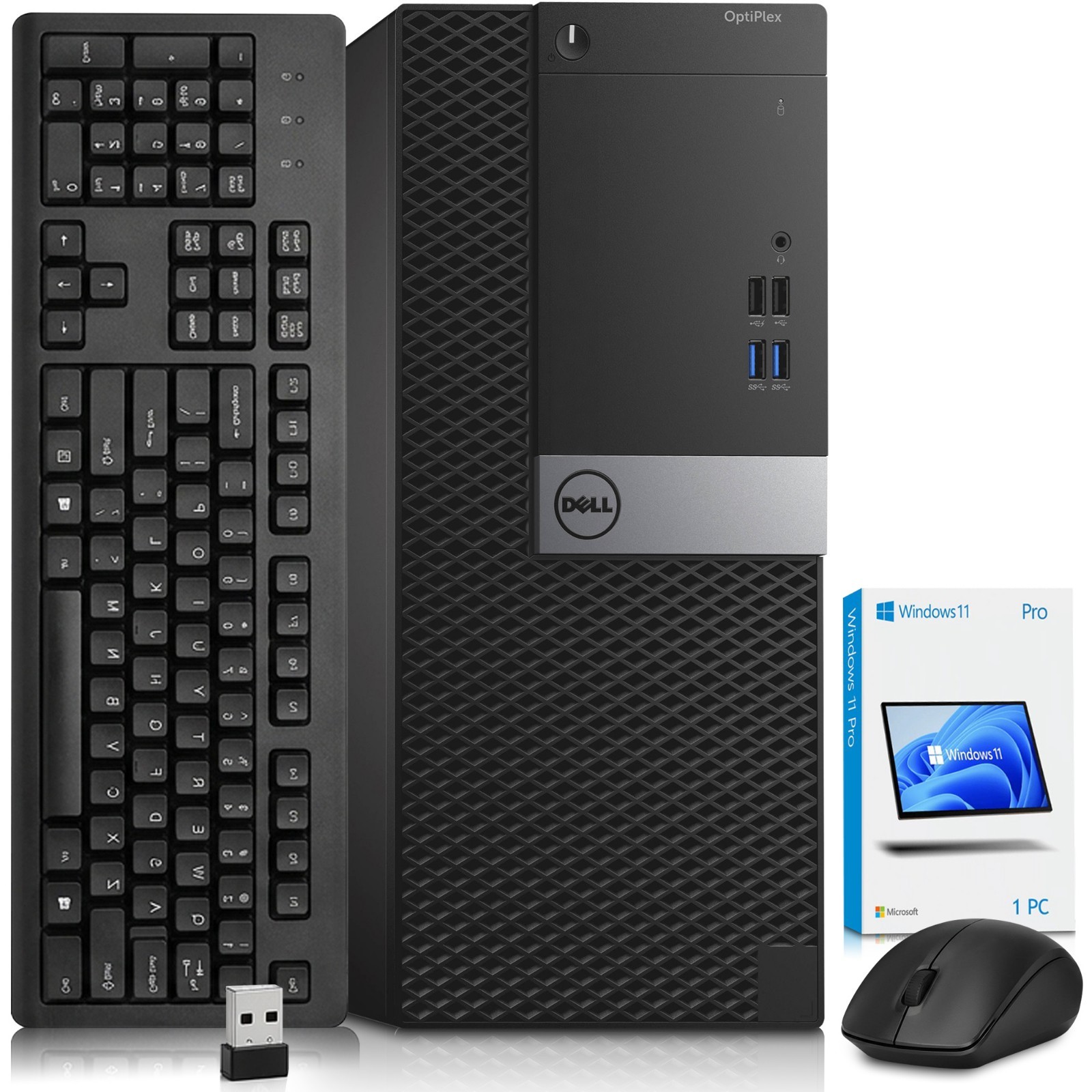 Dell 5040 MT Desktop PC i5-6th 16GB RAM 512GB SSD Wireless-KB&M Wi-Fi Windows 11