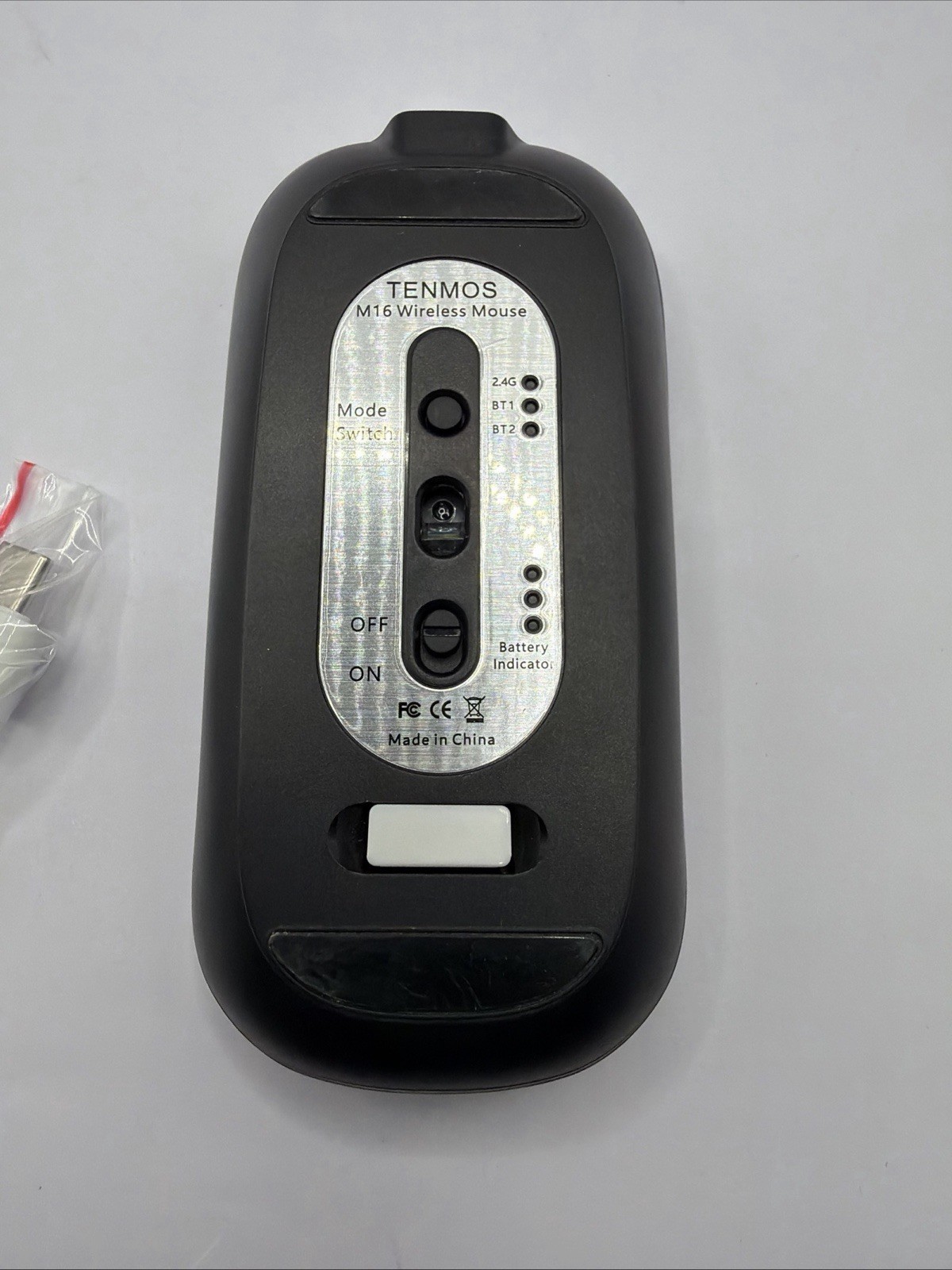 TENMOS Wireless Mouse Auto Sleep Ergonomic Silent Click Optical Tracking