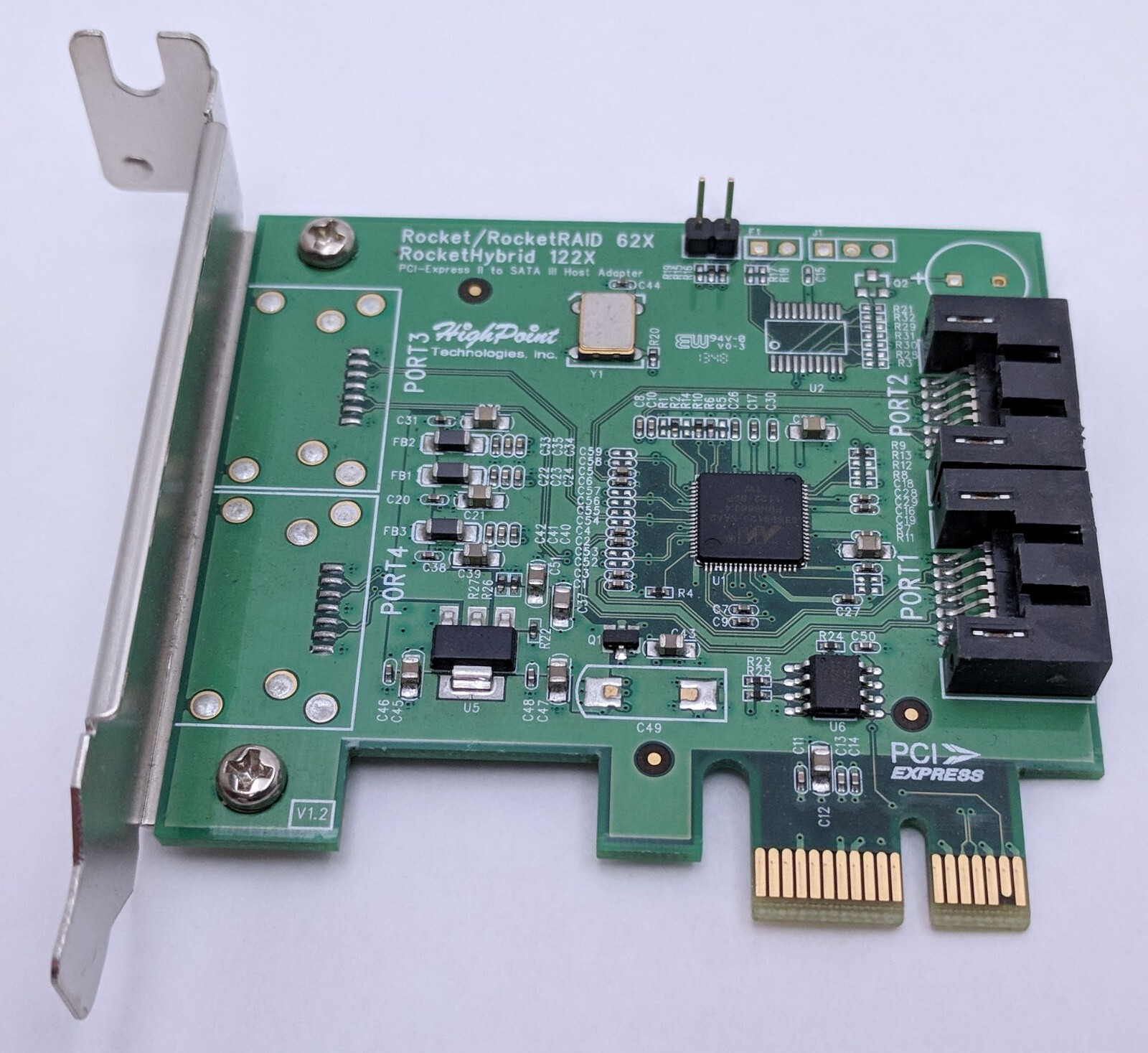 HighPoint Rocket/RocketRAID 62X RocketHybrid 122X Dual Port SATA Host Adapter