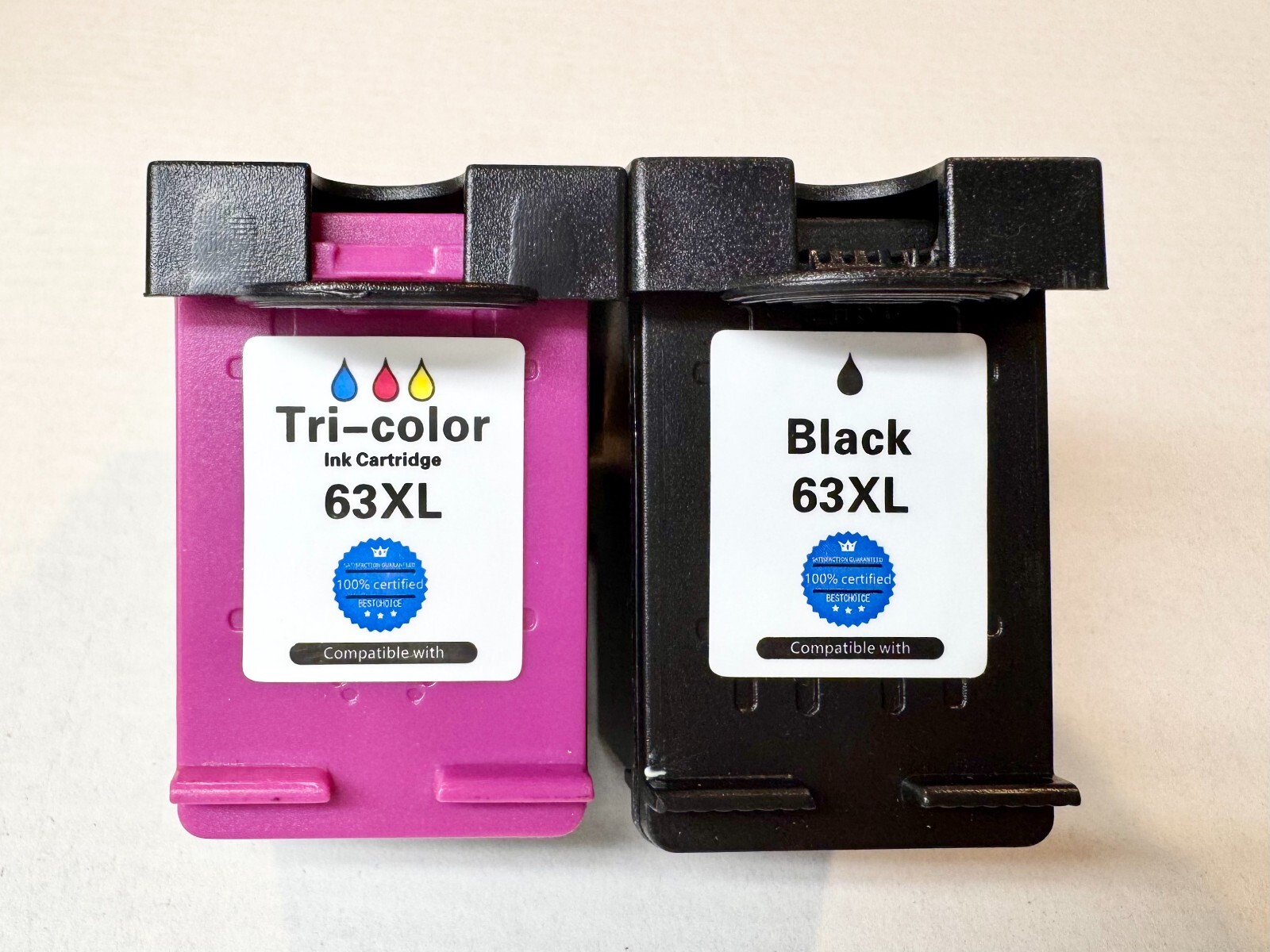 63XL for HP 63 Ink Cartridges Black/Tri-Color Combo Pack Replacement Topink
