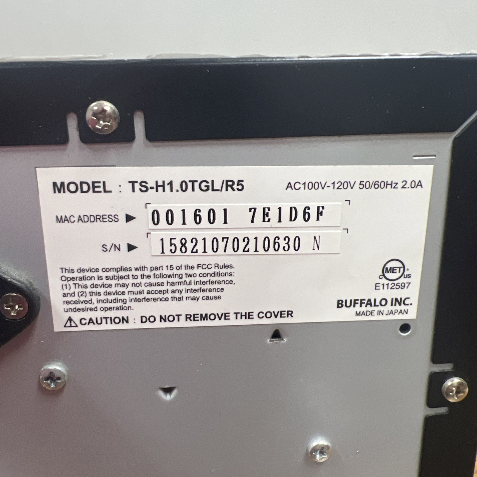BUFFALO TERASTATION PRO TS-H0.0TGL/R5, No HDDS