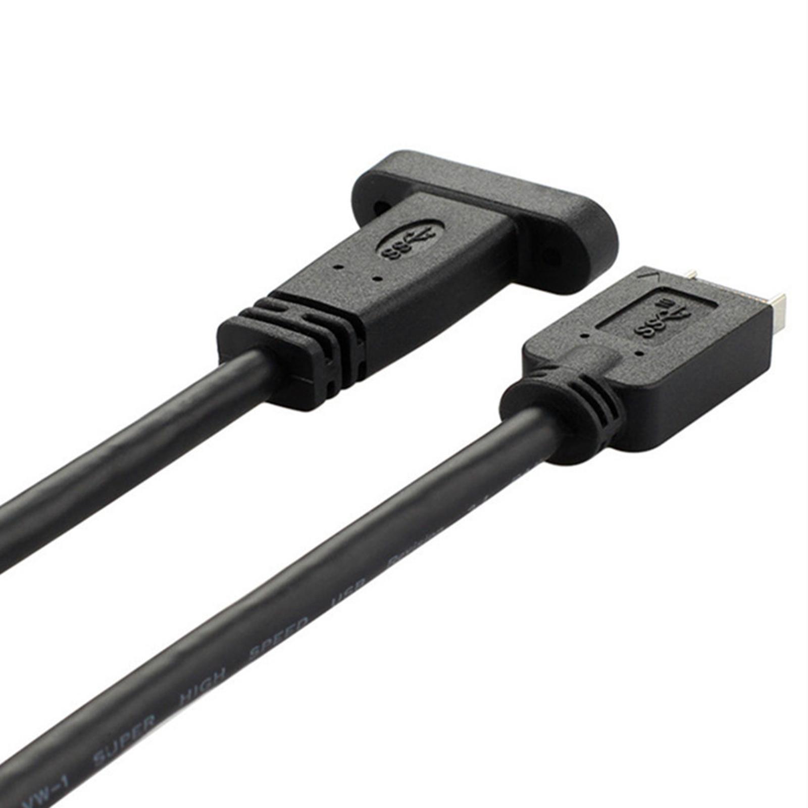 USB 3.1 Type E PCI-E Front Panel Header to Type C Female Gen 2 Extension Cable