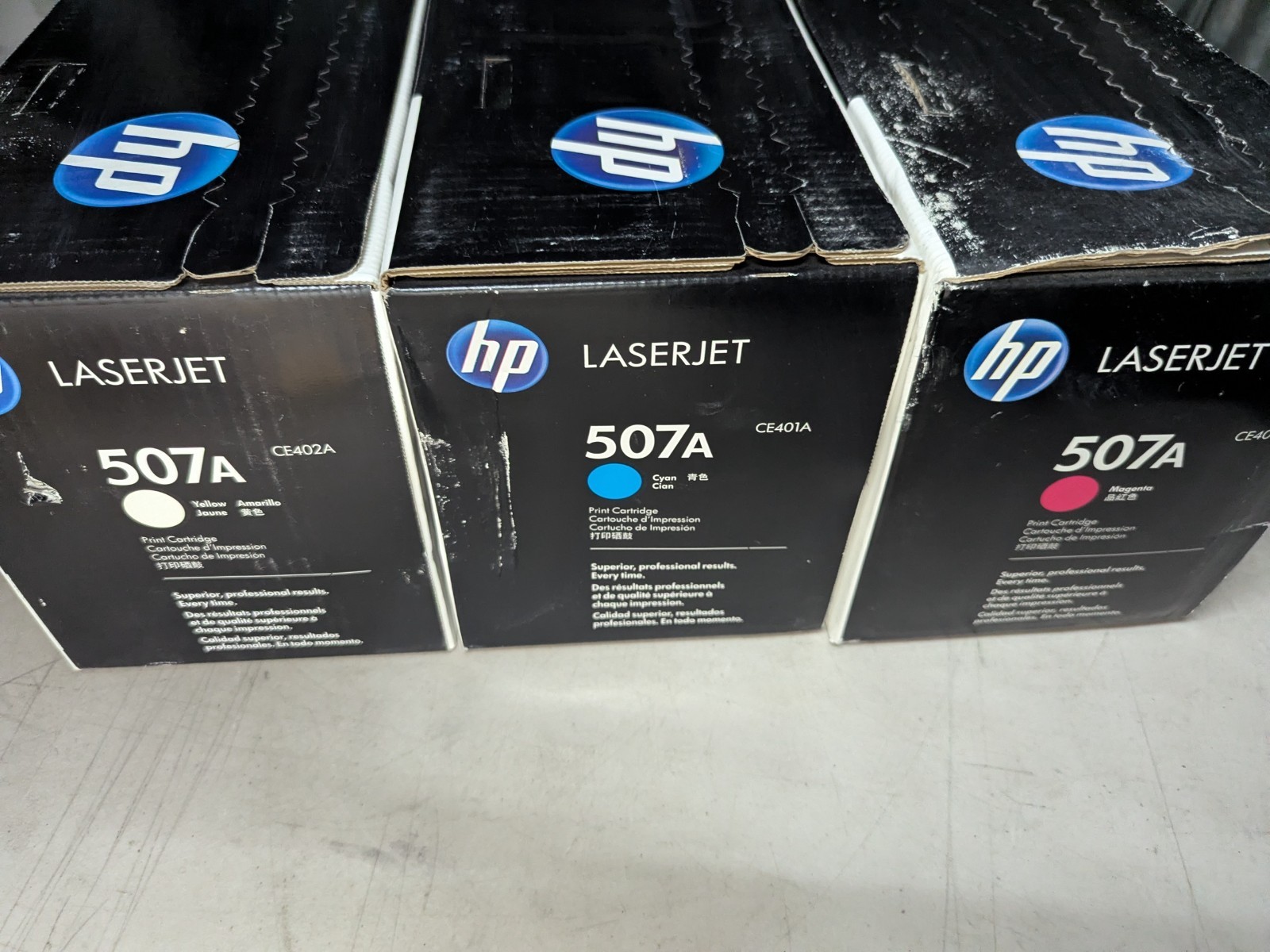 ✨ Genuine HP 507A Cyan Magenta Yellow Toner Set CE401A CE402A CE403A OEM ✨