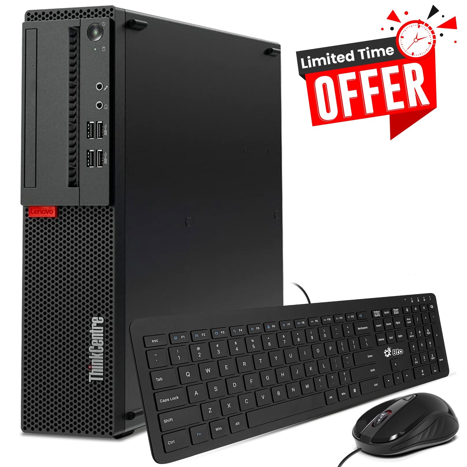Lenovo ThinkCentre SFF Desktop PC i5-8th 16GB Ram 256GB SSD Built-in Wi-Fi Win11