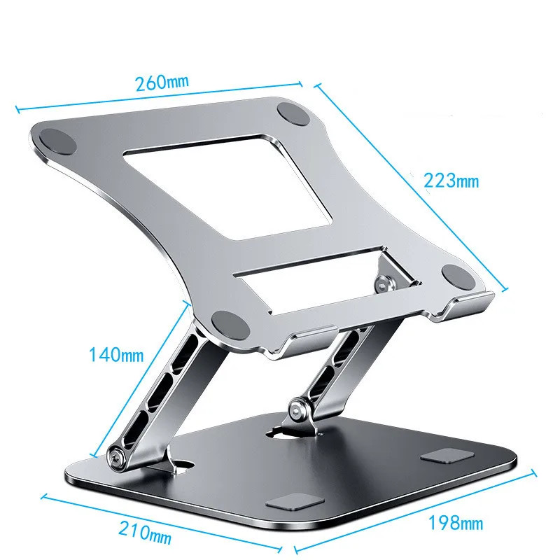 Phone Tablet Stand Adjustable Aluminum Alloy laptop Tablet up to 17 “Laptop Port