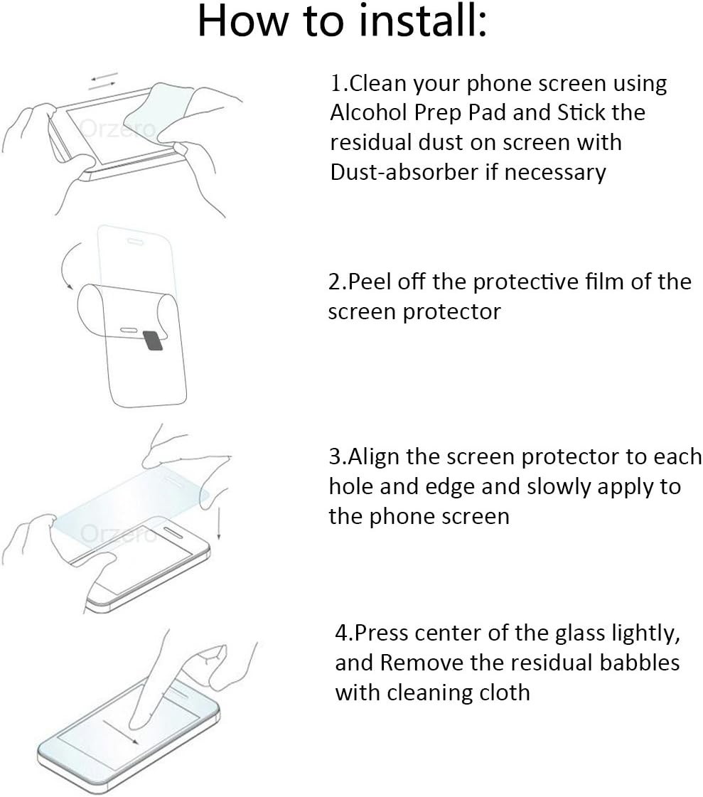 2 Pack Glass Screen Protector For TUOHATIME C5-JZB 11″ Tablet 9H HD Clear