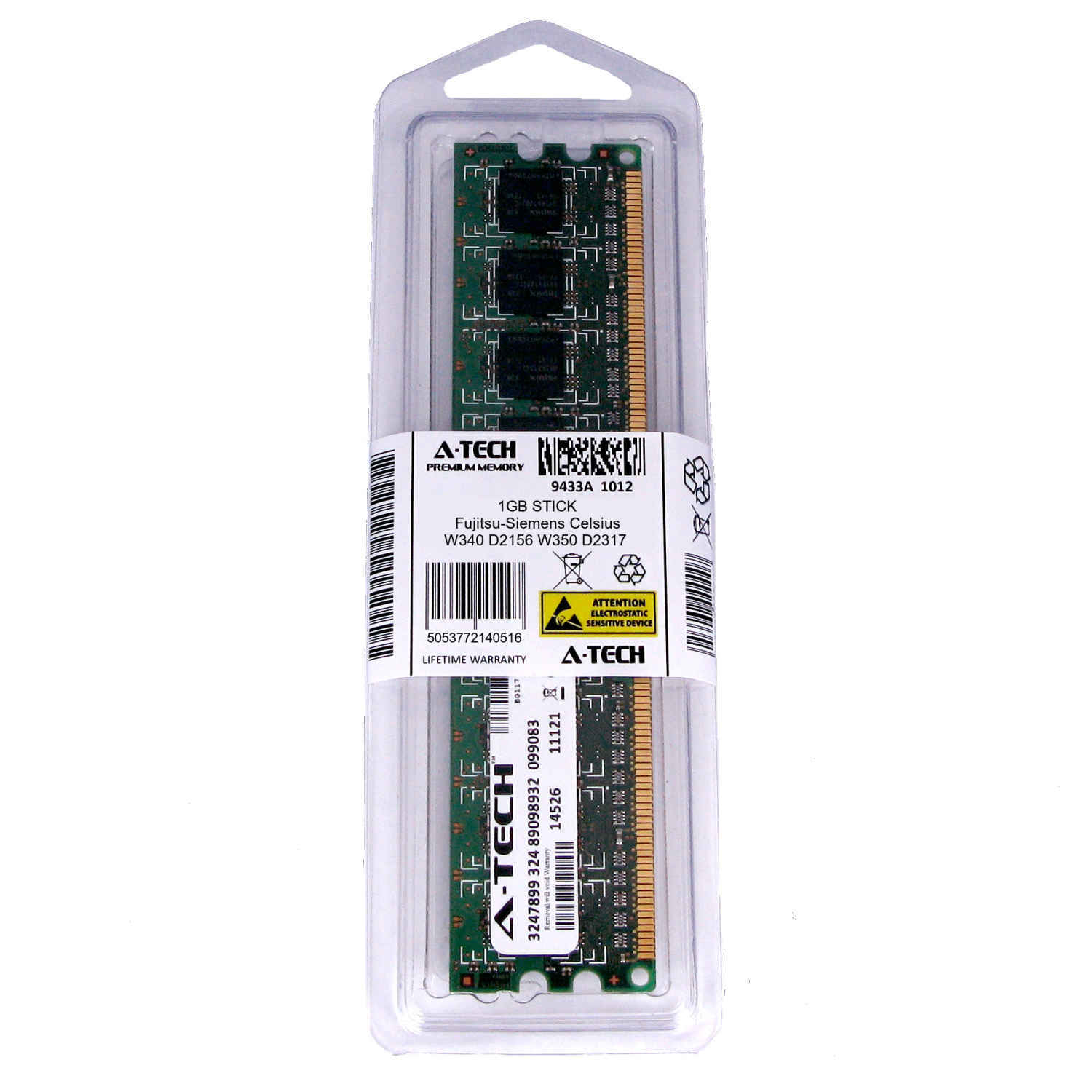 1GB DIMM Fujitsu-Siemens Celsius W340 D2156 W350 D2317 W360 D2587 Ram Memory