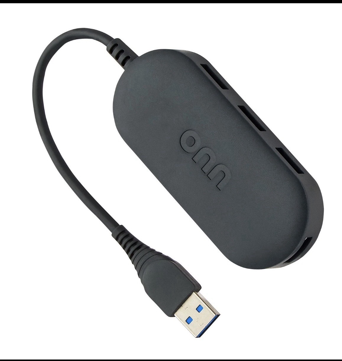 USB 3.0 Hub 4 Port Data Transfer 5 Gbps Plug and Play Cable Included for Laptop