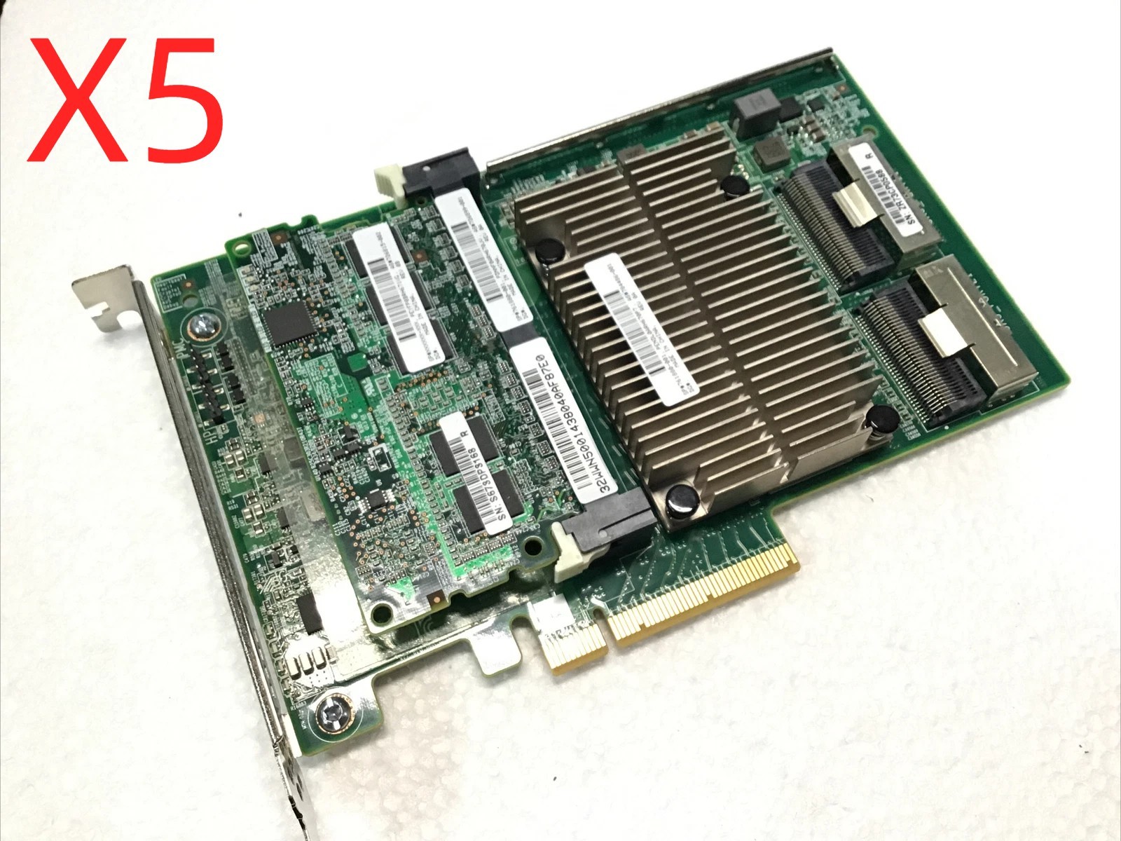LOT OF 5 HPE Smart Array P840/4GB FBWC 12GB 2-Port SAS Controller 761880-001