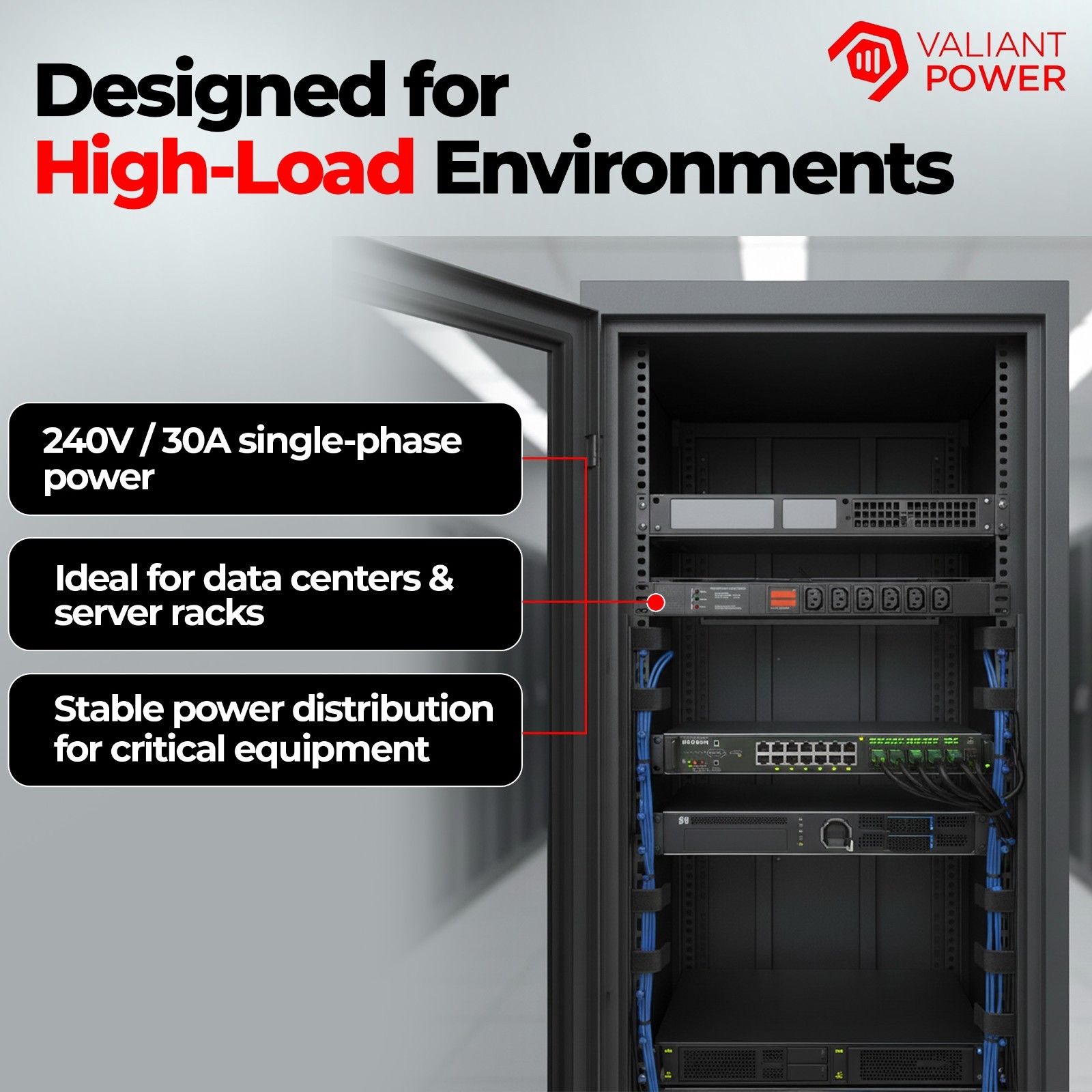 7200w PDU 240V 30A L6-30P 6xC13 Cryptocurrency Mining, Antminer PDU