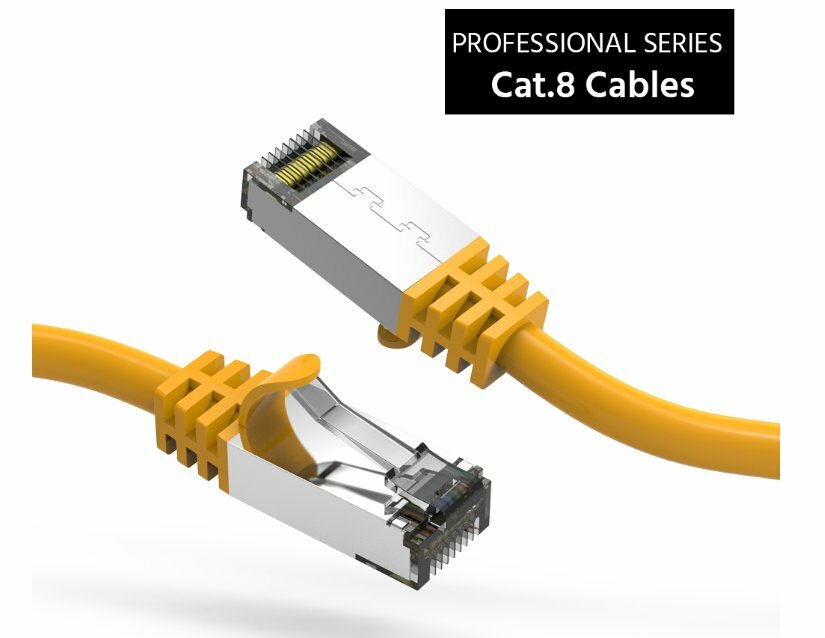 5 Pack Cat.8 S/FTP (SSTP) CAT8 Ethernet Network 2GHz Cable 1Ft 2 3 5 7 10 Ft Lot