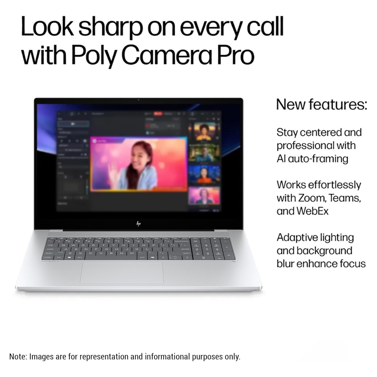 HP OmniBook X AI 17.3″ Touch IPS FHD Intel Ultra 7 258V 32GB 2TB SSD W11H Laptop