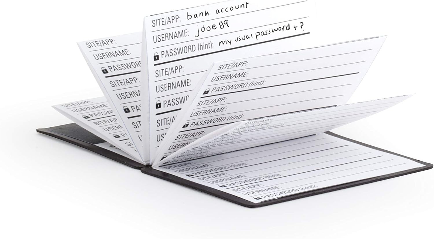 Analog Password Keeper NB01 – Wallet Edition with Protective Cover Label