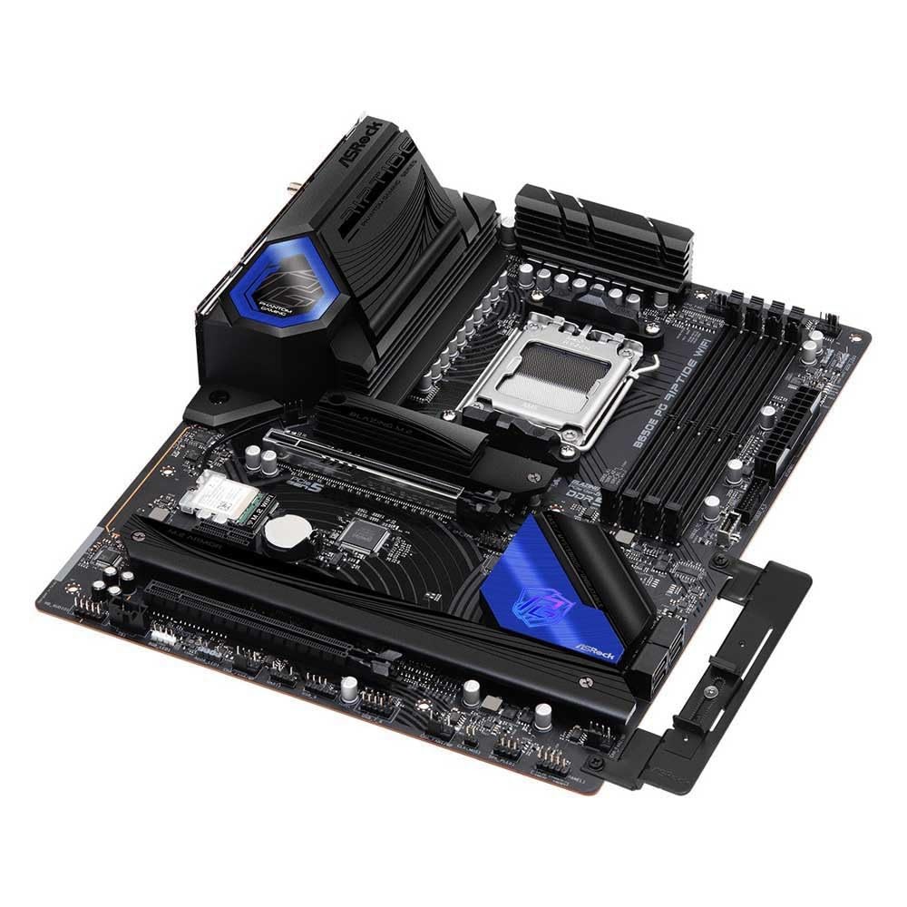 ASRock B650E PG Riptide WiFi Motherboard, compatible with AMD Ryzen 7000 series