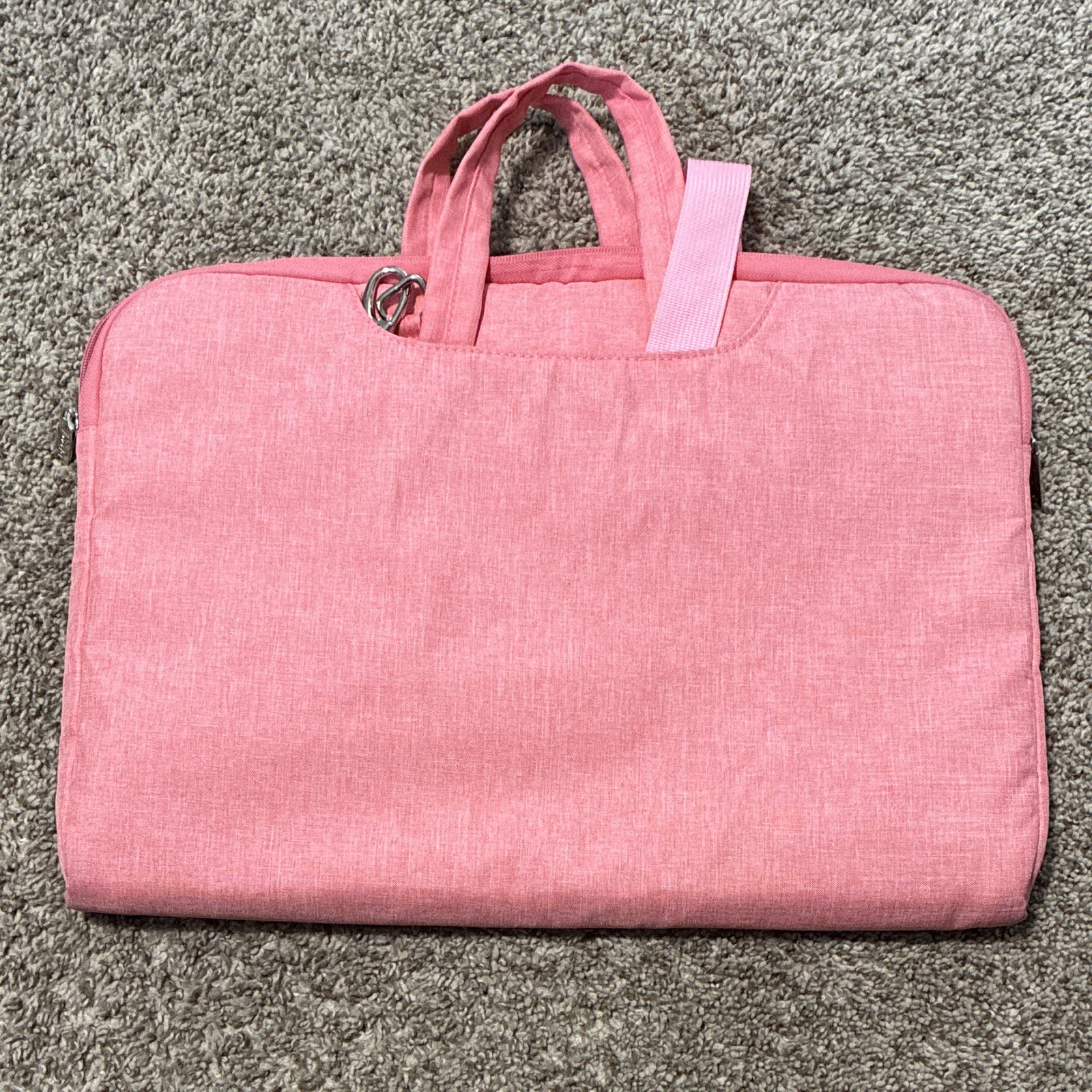 Voova Pink Polyester Padded Laptop Shoulder/Messenger Bag Case, Universal Fit