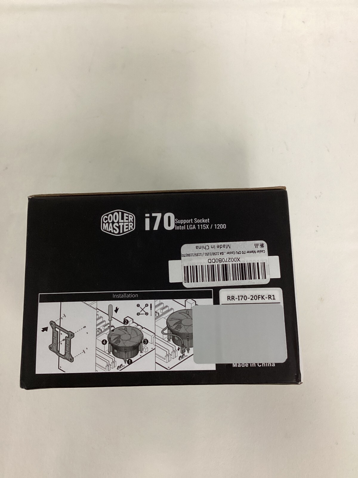 Cooler Master i70 CPU Cooler 120mm Low Noise Cooling Fan & Heatsink RR-I70-20PK
