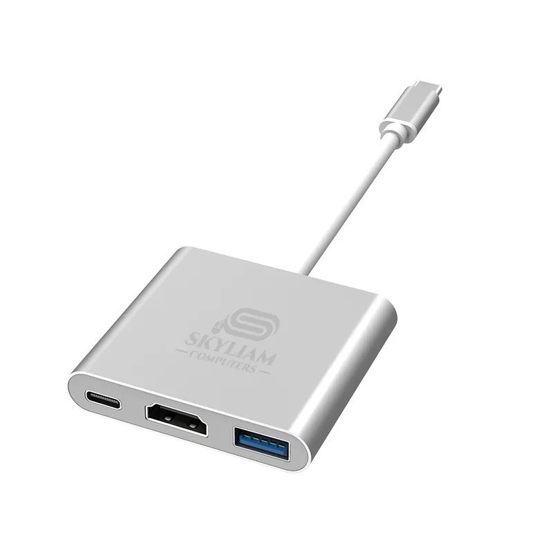 High Speed Type C 3 in 1 Adapter 3 in 1 USB Type C Hub with HDMI 4K USB3.0