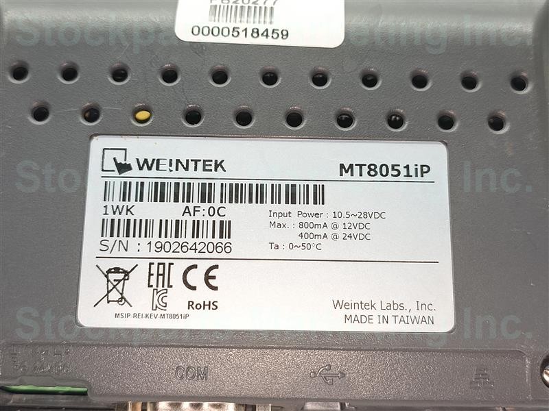 Weintek MT8051iP Touch Screen Panel 10.5-28VDC 30 DAYS WARRANTY FAST SHIPPING!!!
