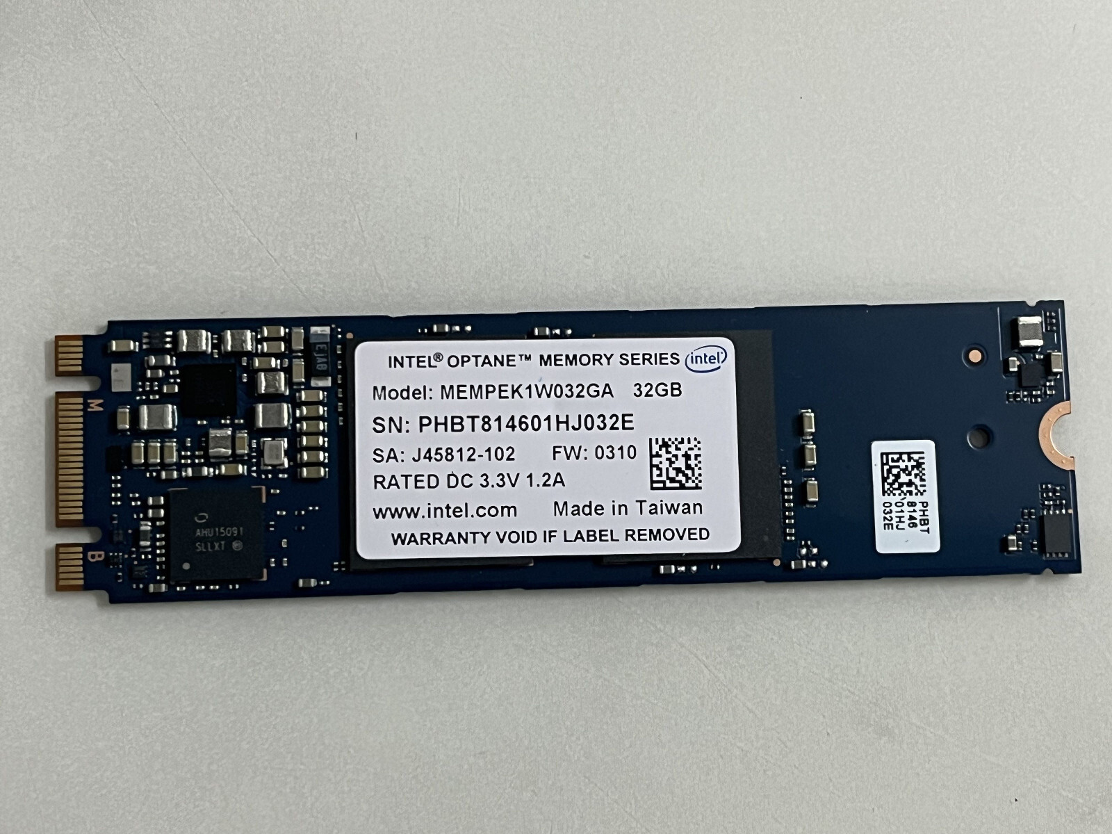 Intel Optane Memory 32 GB SSD M10 MEMPEK1W032GA M.2 2280 PCIe 3.0 3D Xpoint NVMe