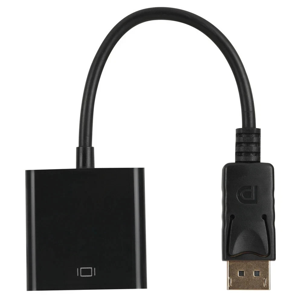 1-100 DisplayPort DP Male To VGA Female Adapter Display Port Cable Converter LOT