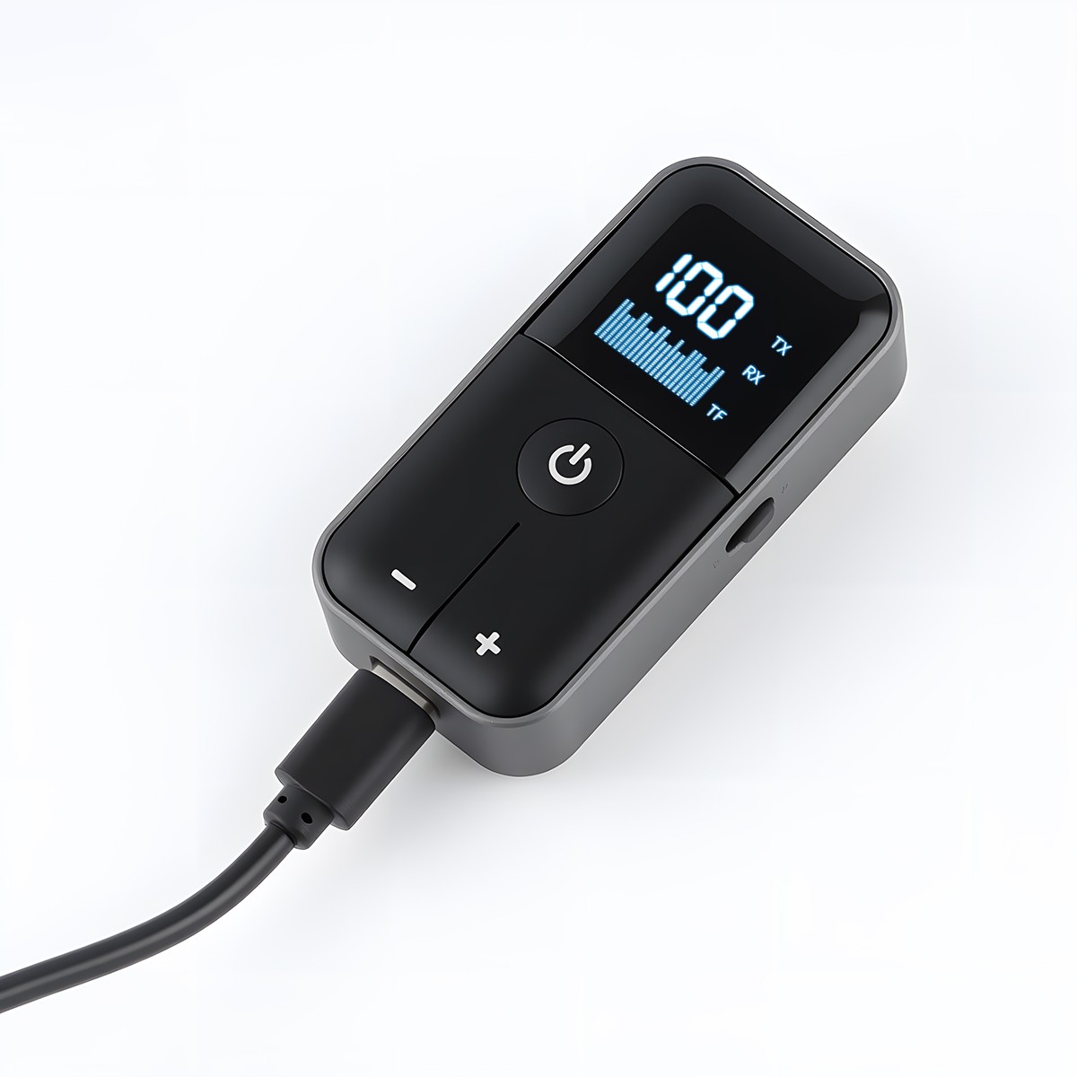 Digital Display Bluetooth 5.4 Audio Adapter TX RX Built-in Battery Type-C Fast