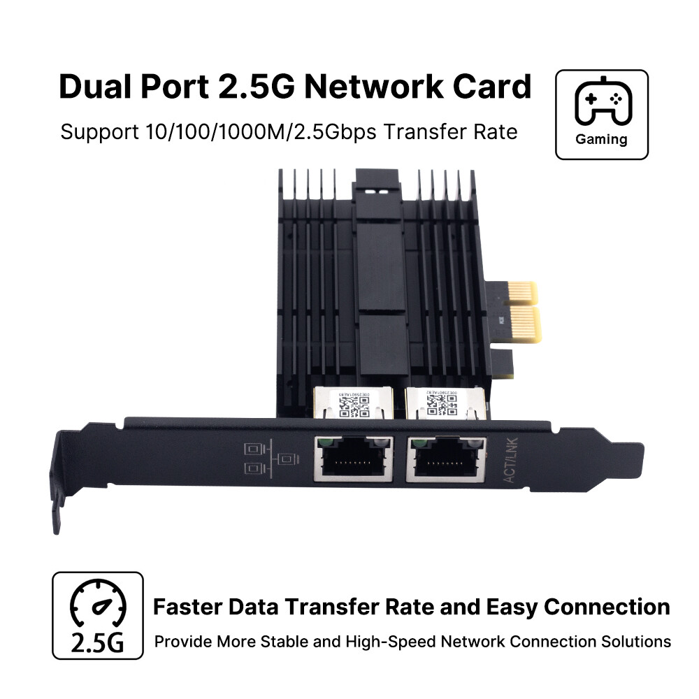 2.5G PCIE RJ45 Port Network Card Gigabit Ethernet LAN Adapter Intel I226 chipset